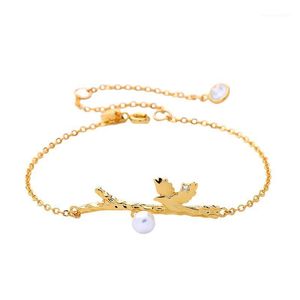 Charm Bracelets 2021 Gold Color Resin For Women Crystal Acrylic Glass Pearls Chains Fashion Jewerly Wholesale Handmade1