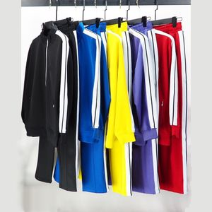 Tute da uomo cappotti con cerniera pantaloni larghi da strada per uomo e donna moda abbigliamento sportivo da jogging casual uomo Hip Hop streetwear lettera stampata abbigliamento JK2201