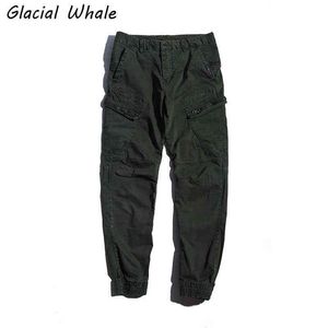 Glacialvale Mężczyzna Spodnie Cargo Mężczyźni Moda 2021 Joggers Mężczyzna Hip Hop Japoński Spodnie Streetwear Jogging Armygreen Spodnie dla mężczyzn H1223