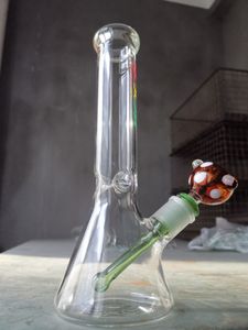 10"Glass Bongs Beaker Bong Thick Glass Wall Super Heavy Water Pipes With 18.8mm Joint Glass Bowl dhpingshop selling