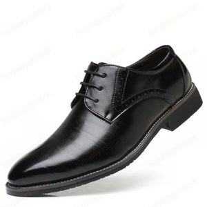 Sapatos elegantes para homens Formal Vestido italiano Mens Escritório Shoes Black Dress Vestido Plus Size sapatos para homens 48 Buty Meskie