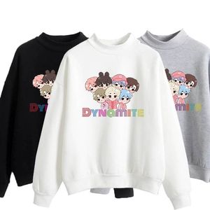 Anime Hoodie KPOP зимняя пара одежды корейский хараджуку негабаритные кофяные костюмы Crewneck падение женская одежда с длинным рукавом вершины LJ201103