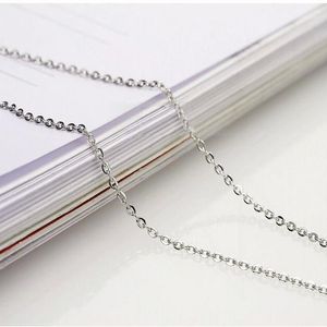 5pcs Authentic Sterling Silver mm Link Rolo Chains necklace quot quot for pendant s925 Women Girls Chain Jewelry1