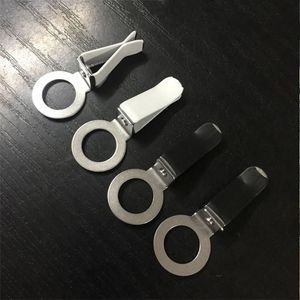 Auto Outlet Clips Tool Circular Hole 14.5mm Metal White Black Automotive Perfume Clip Decorative Car Vents Clamps Accessories Air Conditioner Vent Clip