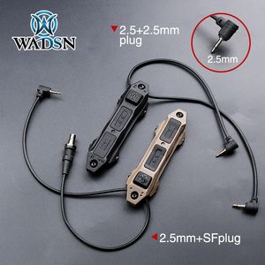 WADSN Tactical Augmented Remote Dual Switch Pressure for DBAL A2 PEQ-15 PEQ16 M600 M300 Ficklampa Double Switch Button 2.5 220212