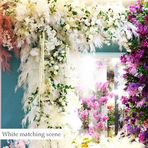Decorative Flowers & Wreaths Artificial Fake Plants Leaves DIY Wedding Decoration Backdrop Home Accessories White-colored
