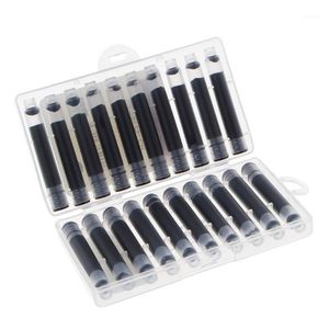 Recargas 20 PCS Replaceable Fountain Pen Cartucho de Tinta Refill Refill SAC Universal Design J78A1