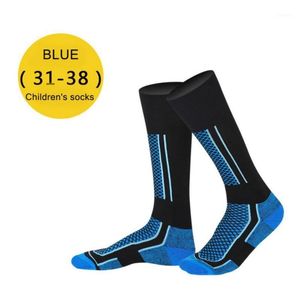 Calzini sportivi Bambini Calcio Sci Inverno Cotone termico Addensare Ciclismo Sci Escursionismo Calza Scaldamuscoli1