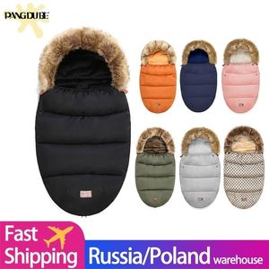 Coprigambe per passeggino Sacco a pelo Coperta Swaddle Wrap Inverno Sacco a pelo per neonati Busta per nati Sacchi a pelo 220216