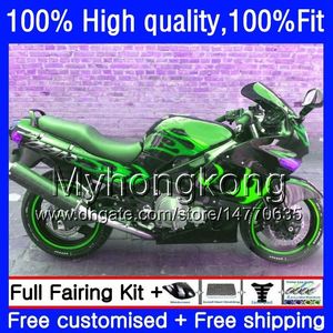 حقن لKAWASAKI ZZR400 2001 2002 النيران الخضراء 2003 2004 2005 2006 2007 54HM.169 ZZR400 ZZR600 ZZR 400 93 95 96 97 98 99 00 Fairings لل