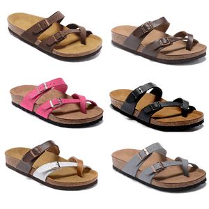 Mayari Paris Sliders Men chinelos de cortiça feminino São de praia de praia sandálias flautas panos de panos pretos slides rosa brancos sapatos de chaussures