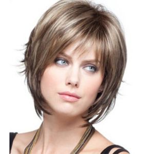 wigs womens fashion realistic high temperature silk short style microcurly hair hair