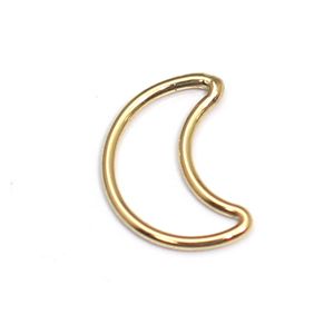 Beadsnice 14k gold filled moon Beading rings metal jewelry findings