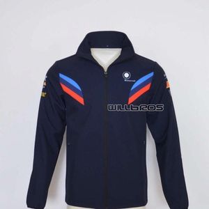 Worldsbkチームレーシングコットンメンズジャケットのための高品質のオートバイのモータラドフルジップフリースのスウェットシャツ