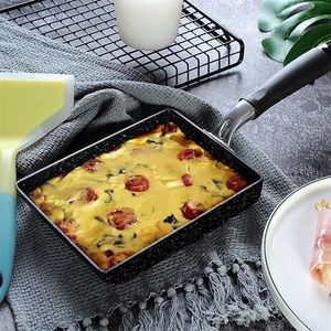 ADOREHOUSE Multifunction Non Stick Pan Breakfast Omelette Egg Rolled Frying Pot Tamagoyaki Kitchen Cooking Tools 201223