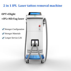 Popular Beauty Equipment New Style Two Handles IPL Machine for Skin Rejuvenation Hair Removal Laser Tattoo removal