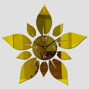 Duvar Saatleri 3D Akrilik Ayna İzle Saat Çıkartma Dekorasyon Mekanizması Gizli Dijital Modern Tasarım1