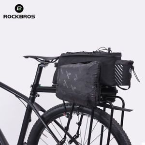 ROCKBROS 地方配達 自転車キャリアバッグMTBバイクラックバッグトランクパニエサイクリング多機能大容量トラベルポーチ雨カバー