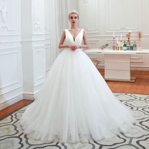 2022 New style A Line Wedding Dresses Lace Appliqued Wedding Dress Bridal Gowns
