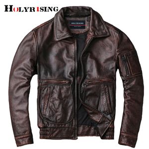 Rindsleder-Mantel aus echtem Leder für Männer, natürliche Lederjacke, 100 % echtes Motorrad, echtes Rindsleder, Oberbekleidung für Männer, Mantel LJ201030