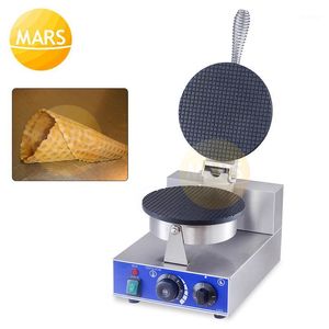 Máquina de sorvete elétrica fabricante máquina stoopwafel xarope waffle padeiro não vara waffle cone cone placa de ferro bolo oven1