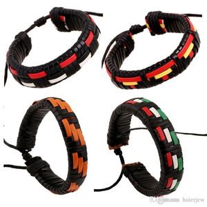 Encantos Pulseiras Retro Multilayer ajustável Bracelet Cuff Bangle Homens Mulheres tecido de couro pulseira