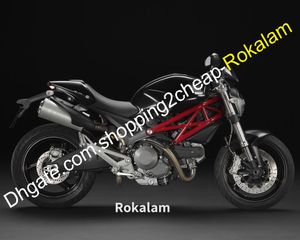 Ducati 696 796 795 M1000 M1100 2009 2010 2011 2012 2013 Siyah Motosiklet Cowling Satış Sonrası Kiti (Enjeksiyon Kalıplama)