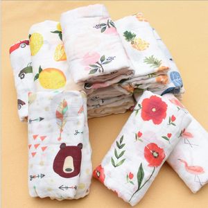 Infant Breathable Blanket Lemon Fruit Animal Towels INS Baby Swaddle Soft Bath Towel Wrap Bathroom Robes LSK1512
