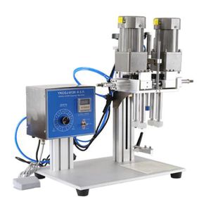 Semi-automatic shampoo bottle cap sealer water oil juice spindle capping machine portable bottle capping machine