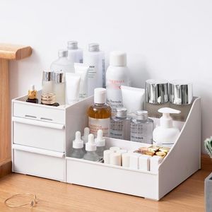 Plastic Table Storage Box 9 Grids Large Capacity Medicine Chest Cosmetic Jewelry Drawer Sundries Organizer Storage Tool Y200628