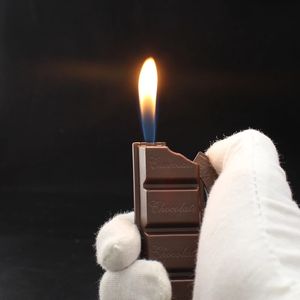 Creative Chocolate Lighter Butane Gas Lighters Refill Cigar Cigarette Lighters Outdoor Smoking Accessories Gadgets For Men