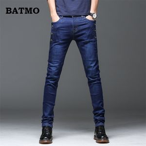 Batmo nova chegada jeans homens moda elasticidade jeans homens de alta qualidade confortável slim macho algodão calças jeans, 27-36. 201116.