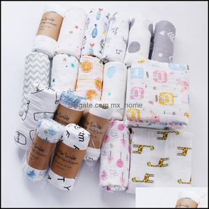 Cobertores berçários de bebê bebê bebê, crianças maternidade infantil musselina dupla camada cobertor bebê swaddle wrap stroller er meninos meninas cartou