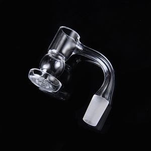 Banger al quarzo Unghie Senza saldatura Completamente saldato Olio Dab Rigs Bangers Con secchio a sfera Accessori per fumatori con bordo smussato FWQB12