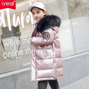 iYeal 어린이 코트 자켓 겨울 소녀의 후드 따뜻한 Parkas 파카 코트 고품질 키즈 겉옷 새로운 겨울 컬렉션 LJ201120