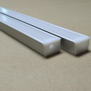 Ücretsiz Kargo Yeni Varış 2000mm x 21mm x 12.5mm LED Şerit için Alüminyum Profil, Milky / Şeffaf Kapak Için LED Şerit Için Parçaları