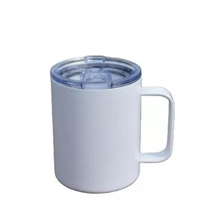 蓋の昇華のシームレスなコーヒーマグカップとシームレスなコーヒーマグカップとシームレスなコーヒーマグカップの白いキャンプカップ昇華真空絶縁タンブラー25pcs /ケース