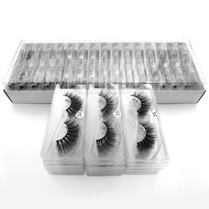 Dropshipping 10 Stili Ciglia di visone 3D Private Label Natural Long Fluffy Estensione ciglia finte Full Strip Lashes Trucco Ciglia finte di visone