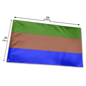 Sapiosexuell LGBT Pride Flaggor Utomhus Banderoller 3 'x 5'ft 100d Polyester Levande färg med två mässingsgrommets