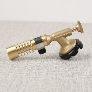 Mini Gas Torch Brass for Brazing Solder Propane Welding Plumbing Outdoor Barbecue flame Gun Copper Material 135x45x25mm