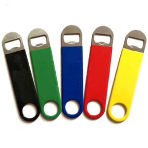 Kitchen Tools Stainless steel PVC bottle opener heat transfer printing beer bottles opener kitchens metal flat beer driver ZC894