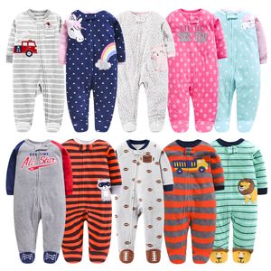 Jesień i zima Noworodek Onesie Baby Piżamy Noworodka Dziecko Długie Rękaw Odzież Baby Girl Romper Bebe Kombinezon Odzież Niemowląt 201029