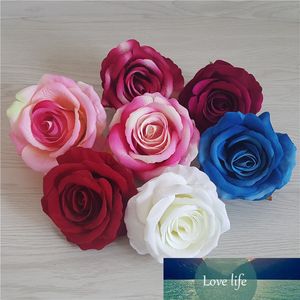 30 pcs 9cm Rose Flower Head Flores Artificiais DIY Decoração De Festa de Casamento Suprimentos Simulação Fake Home Decorações