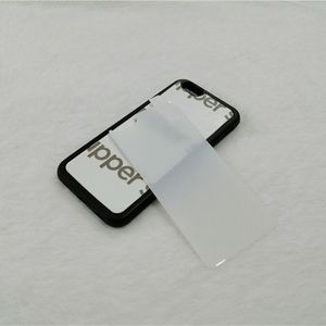 Em branco 2D sublimação TPU + PC + Celular de vidro casos para iPhone 13 12 11 Pro Max SE 8 8PLUS X XS XR com inserções de alumínio