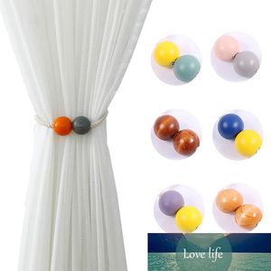 Tende trasparenti Filamento di poliestere Colore macarone magnetico Ganci porta fermacravatta portatili Forniture per tende a sfera