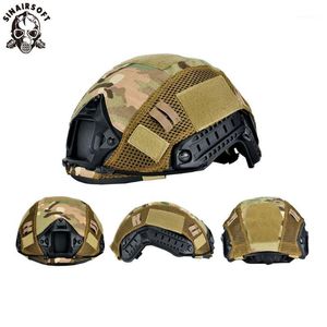 Cascos tácticos Circunferencia de la cabeza 52-60cm Cubierta del casco Paintball Wargame Gear CS FAST