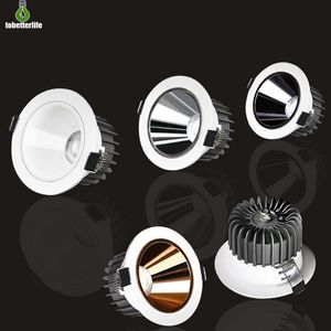 IP65 Vattentät LED Downlight 7W 12W Inbyggd LED-lampa Spotljus Anti-dimma för toalett Badrum Kök Hem 80mm