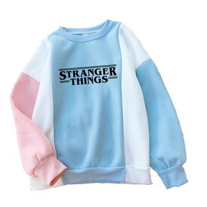 Stranger Things Stagione 3 Felpa con cappuccio da uomo / donna Harajuku Undici Felpe Divertente Kawaii Coreano Patchwork oversize con cappuccio Hip Hop 201212