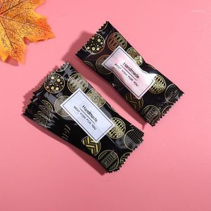 Presentförpackning Candy Wrapper Black Gold Wush Letter Handgjord DIY Plast Packaging Bag Taffy