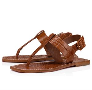 Summer Cubongo Flat Fashion Sandals Slippers Square Square Brown Blue Sward Party Dress Lady Gladiator Sandalias EU35-42